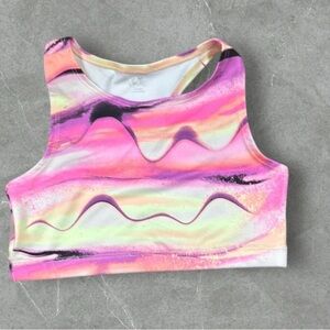 Justice Vibrant Multicolor Crop Top Kids